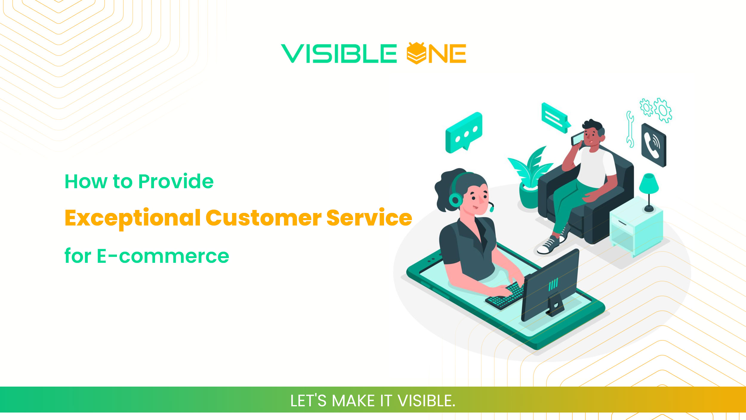 customer service vector, visible one